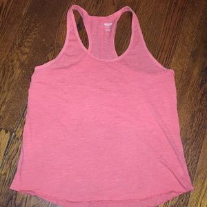 Coral racerback tank